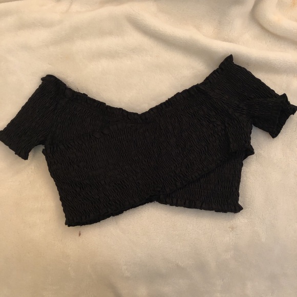Black Crop Top - Picture 2 of 2